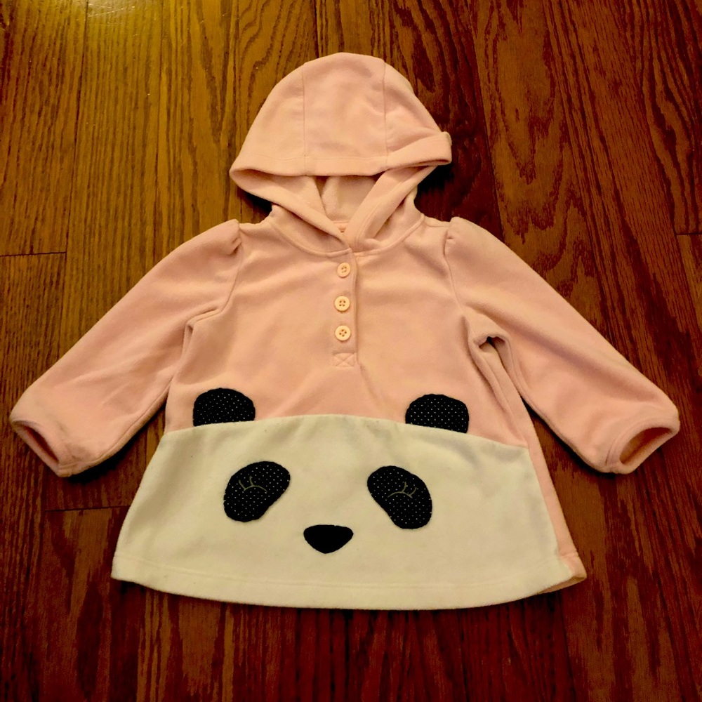 Pink panda pull over